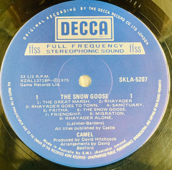Camel – The Snow Goose LP vinyl record, image 5 of 5