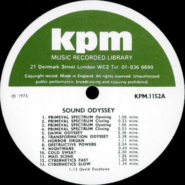 David Fanshawe, Peter Cox – Sound Odyssey LP vinyl record, image 3 of 5