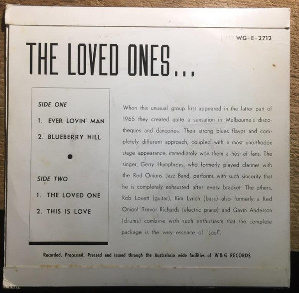 The Loved Ones – The Loved Ones 7" vinyl record, image 2 of 4