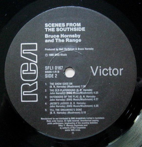 Bruce Hornsby And The Range – Scenes From The Southside LP vinyl record, image 5 of 6