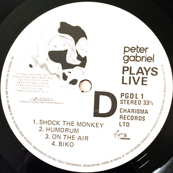Peter Gabriel – Plays Live (2xLP) LP vinyl record, image 6 of 6