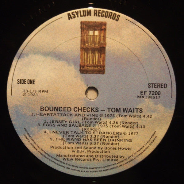 Tom Waits – Bounced Checks LP vinyl record, image 3 of 6