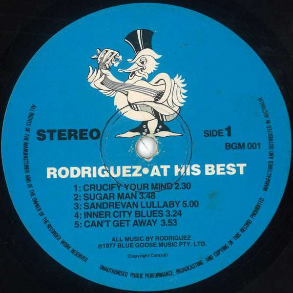 Sixto Rodriguez – At His Best LP vinyl record, image 3 of 6