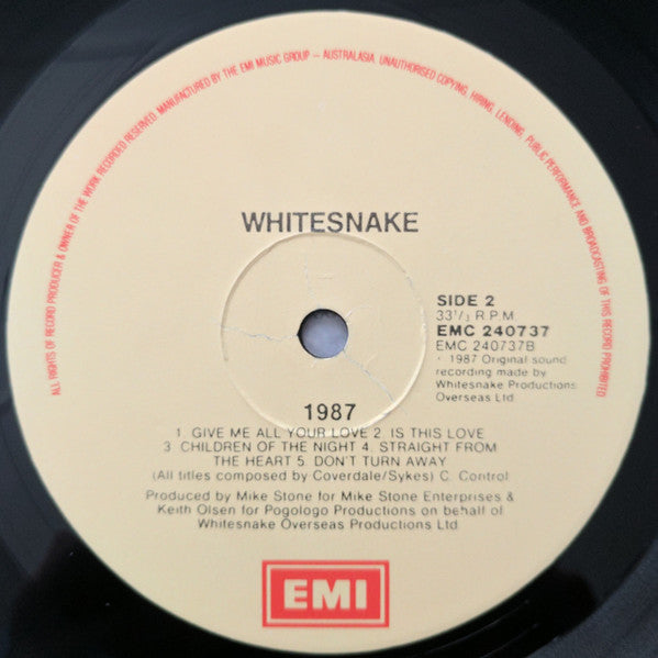 Whitesnake – Whitesnake LP vinyl record, image 4 of 4