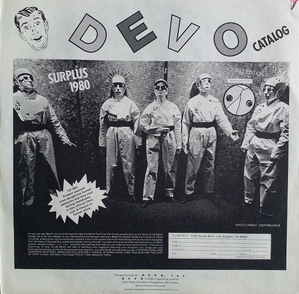 Devo – Freedom Of Choice LP vinyl record, image 5 of 6