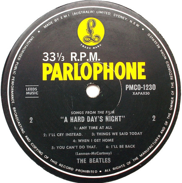 The Beatles – A Hard Day's Night LP vinyl record, image 4 of 4