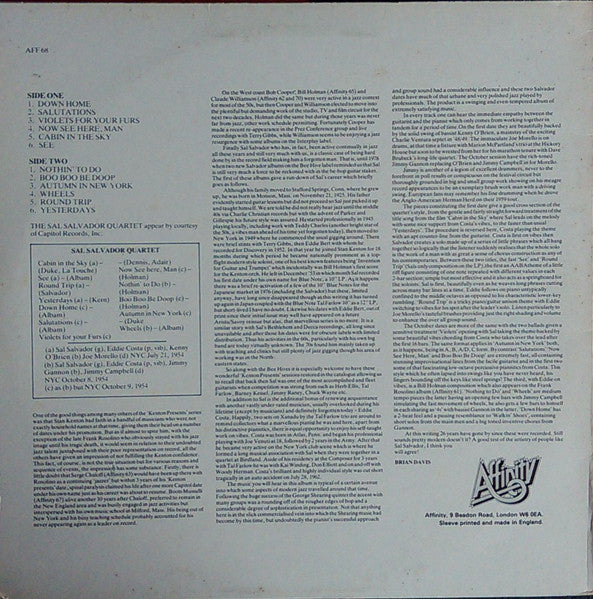 Sal Salvador Quartet – Boo Boo Be Doop LP vinyl record, image 2 of 4