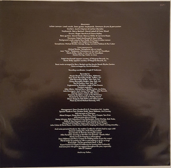 Julian Lennon – Valotte LP vinyl record, image 4 of 6
