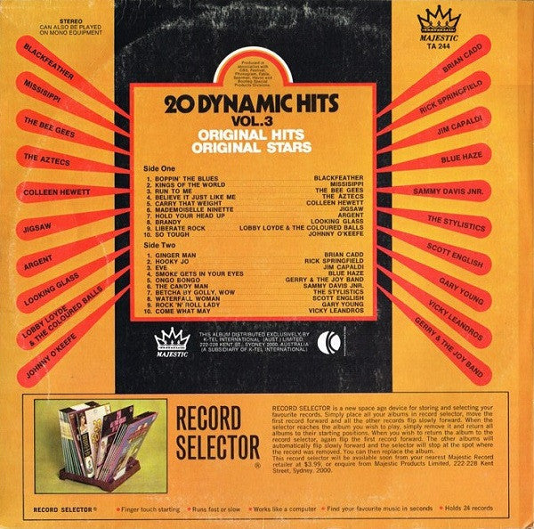 Various – 20 Dynamic Hits Vol.3 LP vinyl record, image 2 of 4