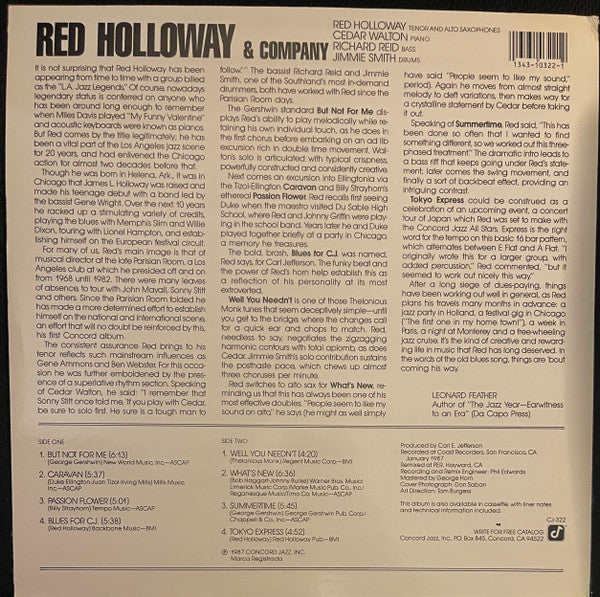 Red Holloway & Company – Red Holloway & Company LP vinyl record, image 2 of 2