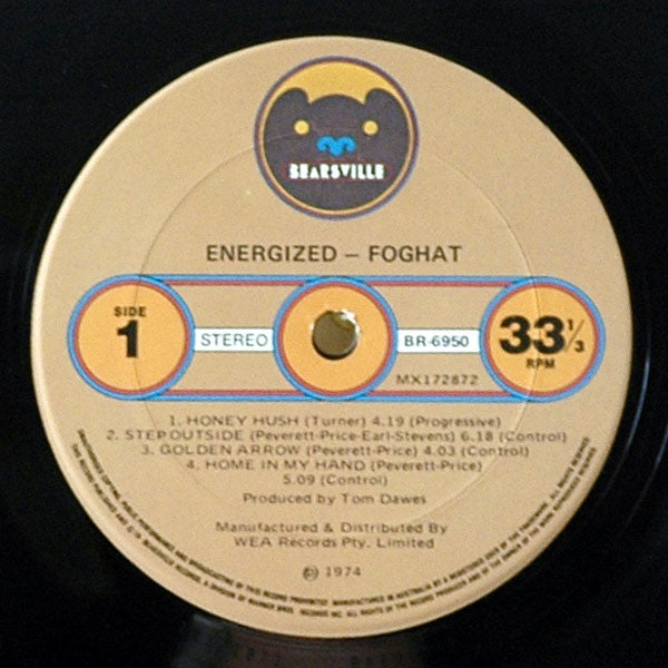 Foghat – Energized LP vinyl record, image 3 of 3