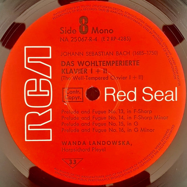 Johann Sebastian Bach, Wanda Landowska – Das Wohltemperierte Klavier I & II (= The Well Tempered Clavier) (5xLP) LP vinyl record, image 9 of 10