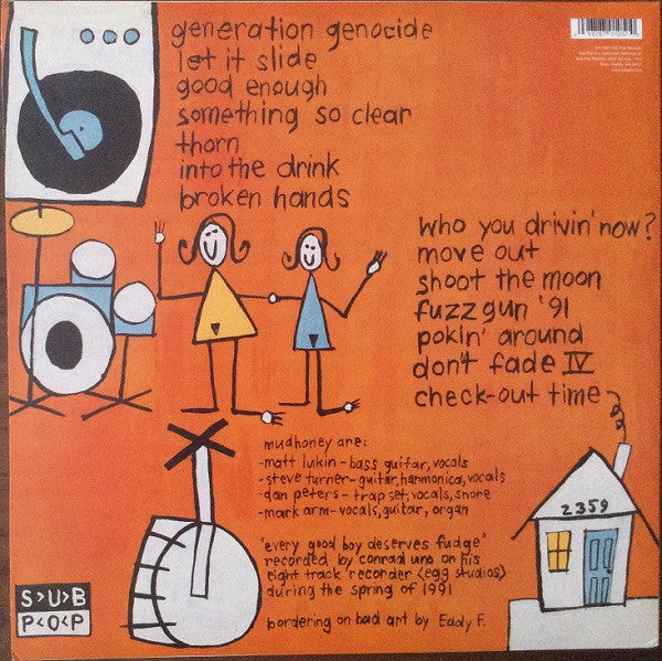 Mudhoney – Every Good Boy Deserves Fudge LP vinyl record, image 2 of 7