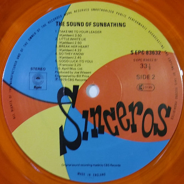 The Sinceros – The Sound Of Sunbathing LP vinyl record, image 5 of 6