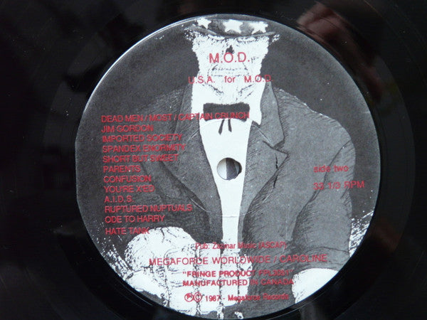 Method Of Destruction – U.S.A. For M.O.D. LP vinyl record, image 4 of 6