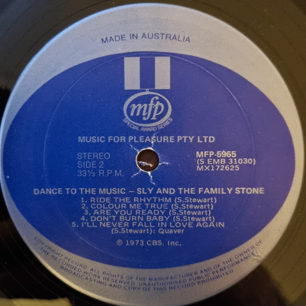 Sly & The Family Stone – Dance To The Music LP vinyl record, image 3 of 4