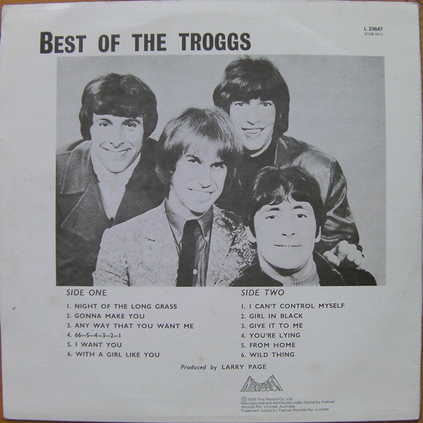 The Troggs – Best Of The Troggs LP vinyl record, image 2 of 4