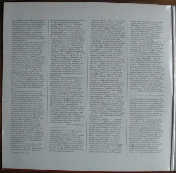Domenico Scarlatti, Gustav Leonhardt – 14 Sonate Per Clavicembalo LP vinyl record, image 2 of 6