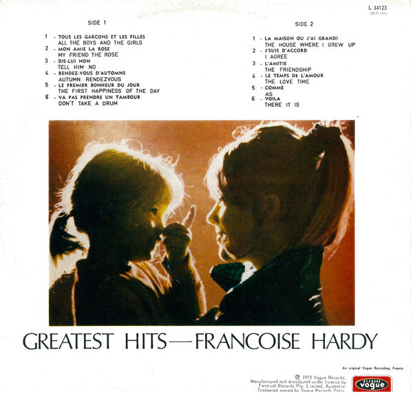 Françoise Hardy – Greatest Hits LP vinyl record, image 2 of 4