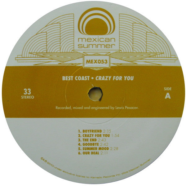 Best Coast – Crazy For You LP vinyl record, image 3 of 7