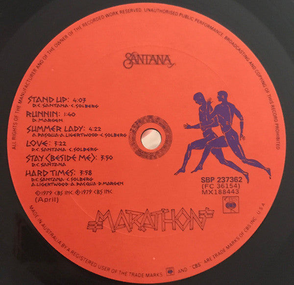 Santana – Marathon LP vinyl record, image 4 of 6