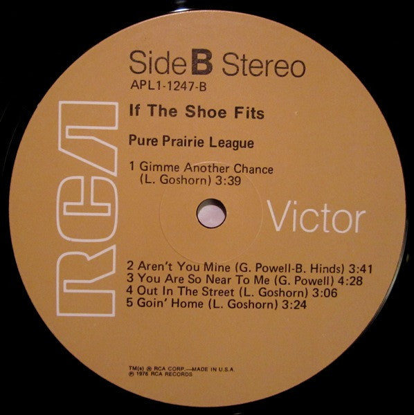 Pure Prairie League – If The Shoe Fits LP vinyl record, image 4 of 10