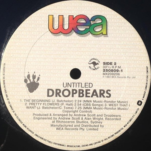 Dropbears – Untitled 12" vinyl record, image 4 of 6