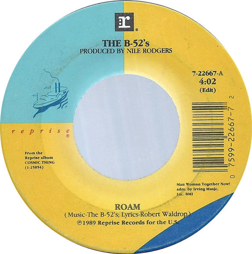 The B-52's – Roam 7" vinyl record, image 1 of 3