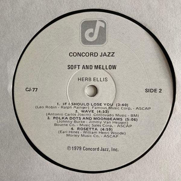 Herb Ellis – Soft & Mellow LP vinyl record, image 4 of 4