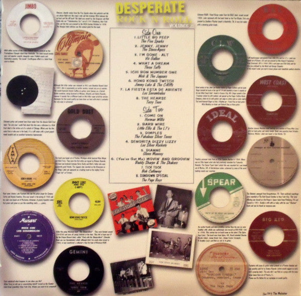 Various – Desperate Rock 'N' Roll Volume Twenty One LP vinyl record, image 2 of 2