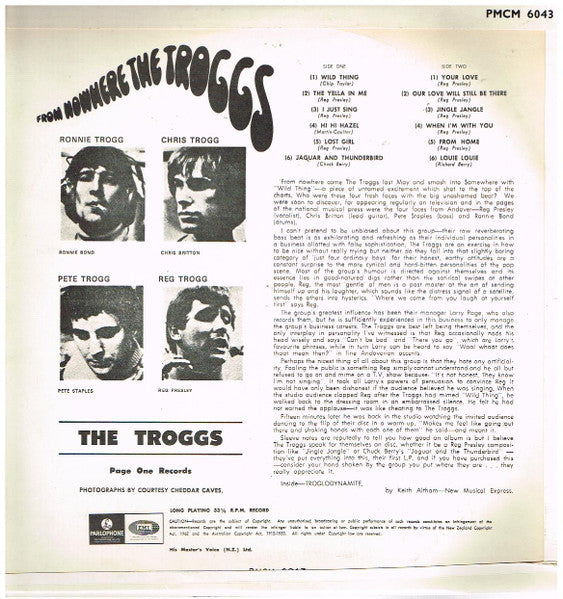 The Troggs – From Nowhere LP vinyl record, image 2 of 4