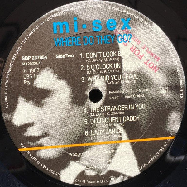 Mi-Sex – Where Do They Go? LP vinyl record, image 4 of 6