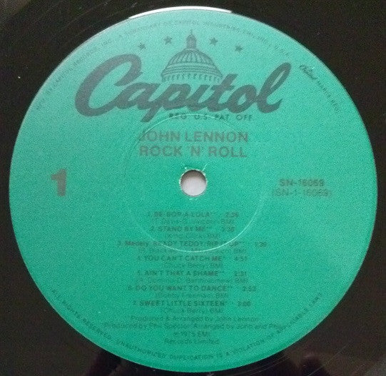 John Lennon – Rock 'N' Roll LP vinyl record, image 3 of 4