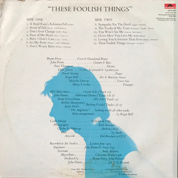 Bryan Ferry – These Foolish Things LP vinyl record, image 2 of 4