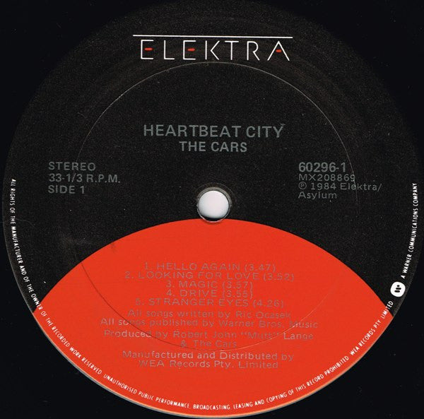 The Cars – Heartbeat City LP vinyl record, image 4 of 10