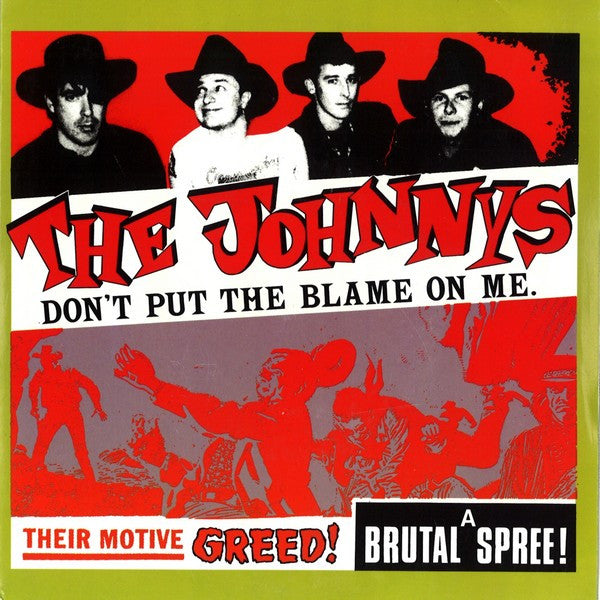 The Johnnys – Don't Put The Blame On Me 7" vinyl record, image 1 of 4