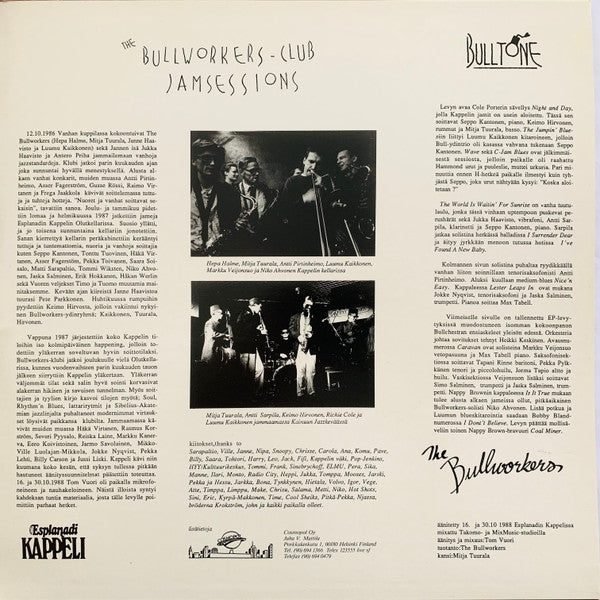 The Bullworkers – Club Jam Sessions Live (2xLP) LP vinyl record, image 3 of 8