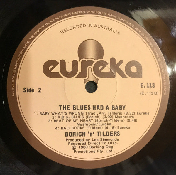 Borich 'n' Tilders – The Blues Had A Baby LP vinyl record, image 5 of 6