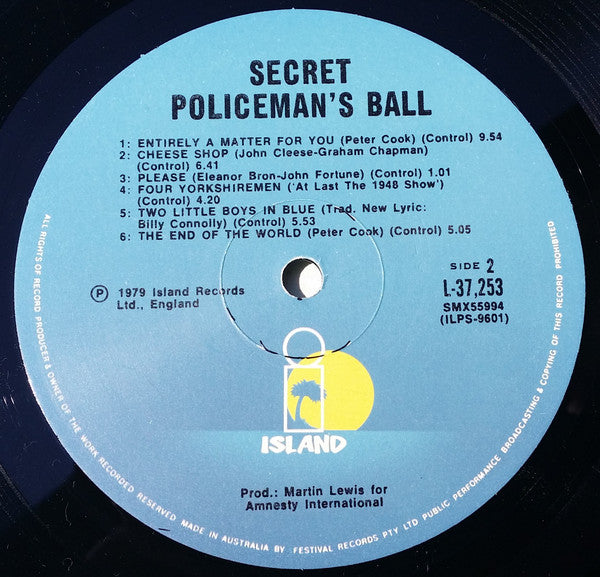 Various – The Secret Policeman's Ball LP vinyl record, image 4 of 4
