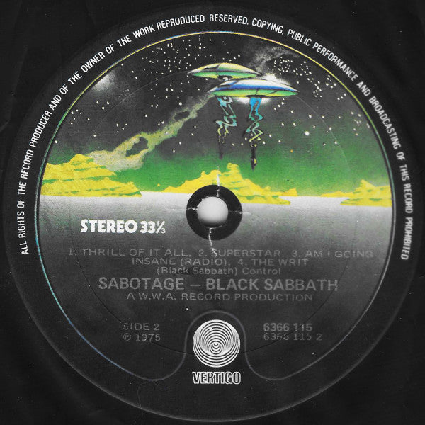 Black Sabbath – Sabotage LP vinyl record, image 4 of 4