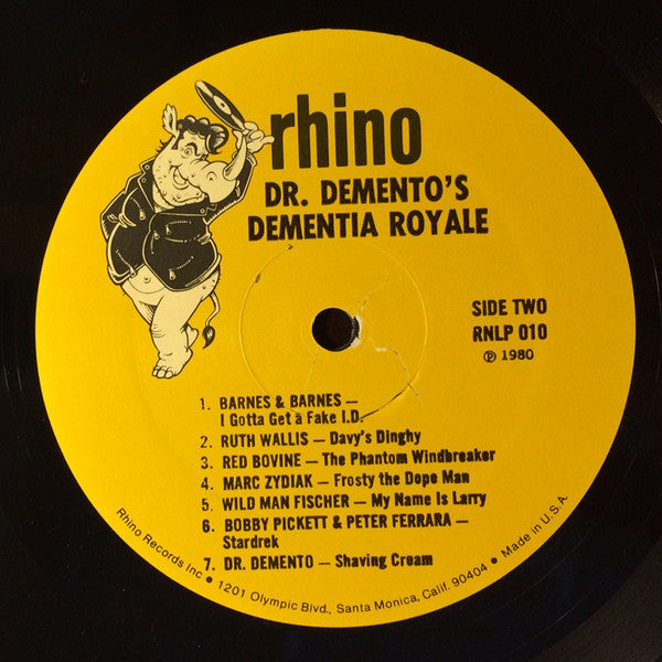 Dr. Demento – Dr. Demento's Dementia Royale LP vinyl record, image 4 of 4