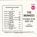 The Monkees – It's Nice To Be With You / D. W. Washburn 7" vinyl record, image 2 of 4