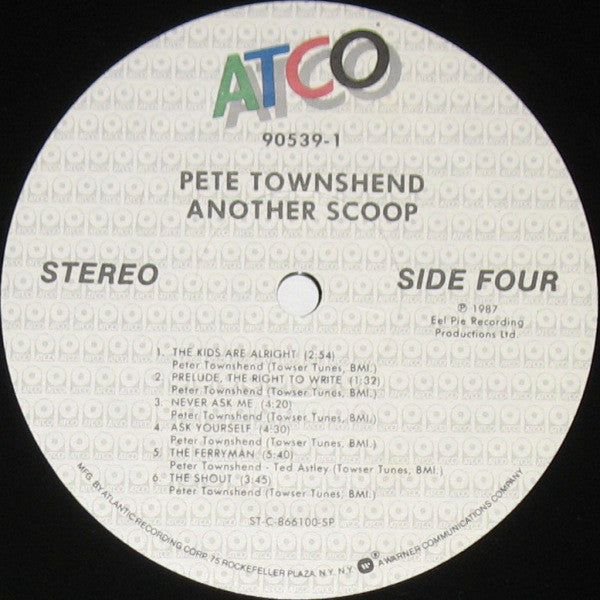 Pete Townshend – Another Scoop (2xLP) LP vinyl record, image 8 of 8