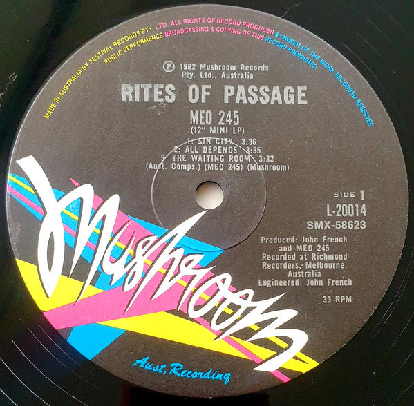 Meo 245 – Rites Of Passage LP vinyl record, image 3 of 5