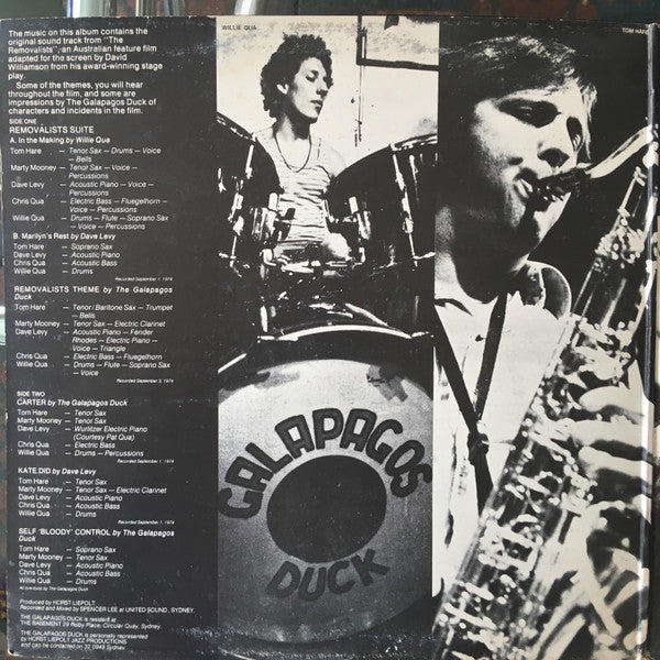 Galapagos Duck – The Removalists (Original Soundtrack) LP vinyl record, image 2 of 6