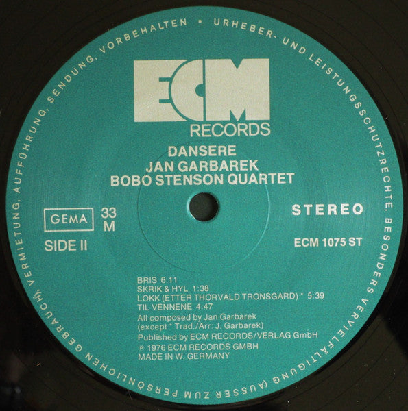 Jan Garbarek - Bobo Stenson Quartet – Dansere LP vinyl record, image 4 of 6