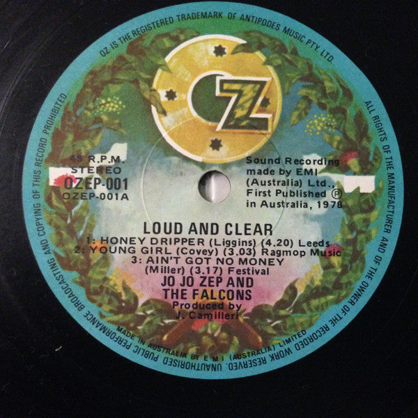 Jo Jo Zep and the Falcons – Live!! Loud And Clear 12" vinyl record, image 3 of 4