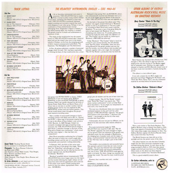The Atlantics – The CBS Singles Collection 1963-1965 LP vinyl record, image 2 of 4