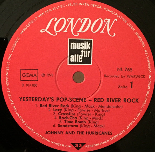 Johnny And The Hurricanes – Red River Rock LP vinyl record, image 3 of 4