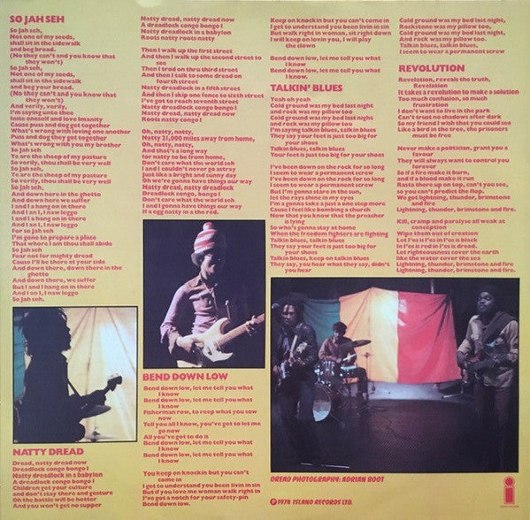 Bob Marley & The Wailers – Natty Dread LP vinyl record, image 6 of 6